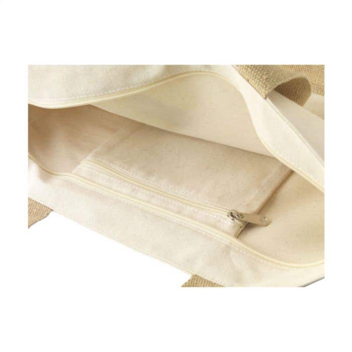 Strandtas | Jute en organisch katoen | 30 l