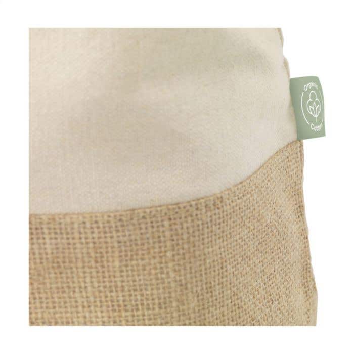 Strandtas | Jute en organisch katoen | 30 l