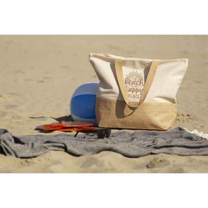 Sac de plage | Jute et coton organique | 30 l