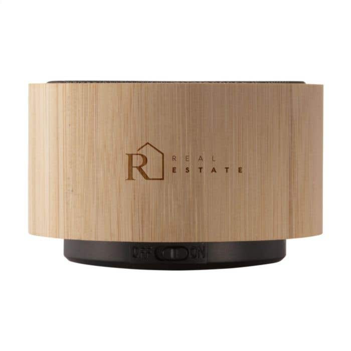 Haut-parleur Bluetooth | Bambou | 3W | Lumière d'ambiance
