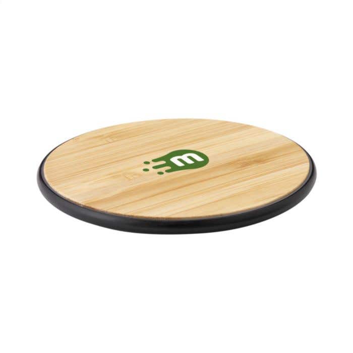 Chargeur rapide sans fil | Bambou | 10W | Compatible Qi