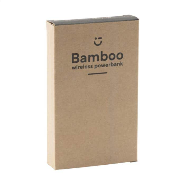 Powerbank | Bambou | 8000 mAh | Charge sans fil