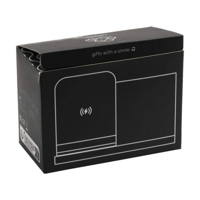 Chargeur sans fil | Bambou | 15W | Avec porte-stylo