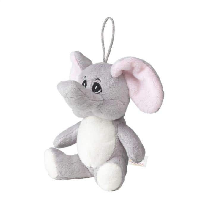 Éléphant en peluche | Peluche | Boucle de suspension