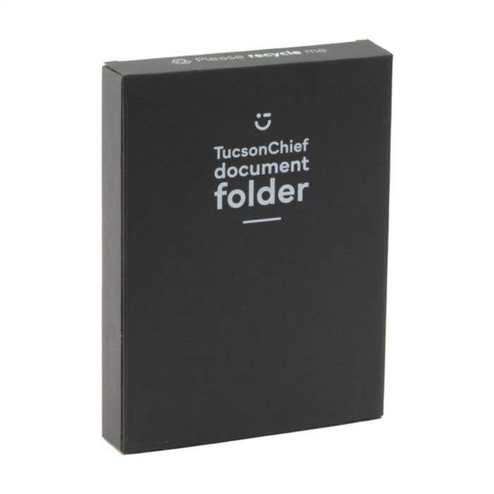 Documentenmap | Leder | A5 | Met schrijfblok en pen