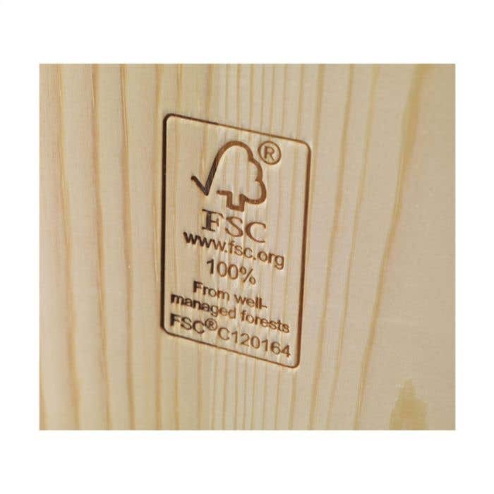 Caisse à vin Say Cheese | Bois de pin FSC® | Couvercle en bambou
