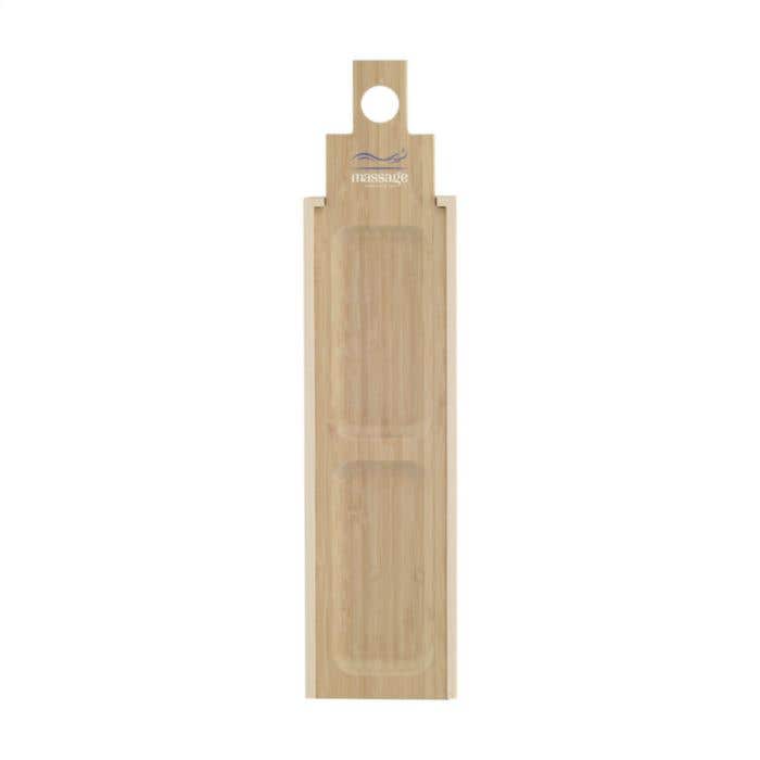 Coffret à vin | Bois & Bambou FSC® | Avec planche à tapas