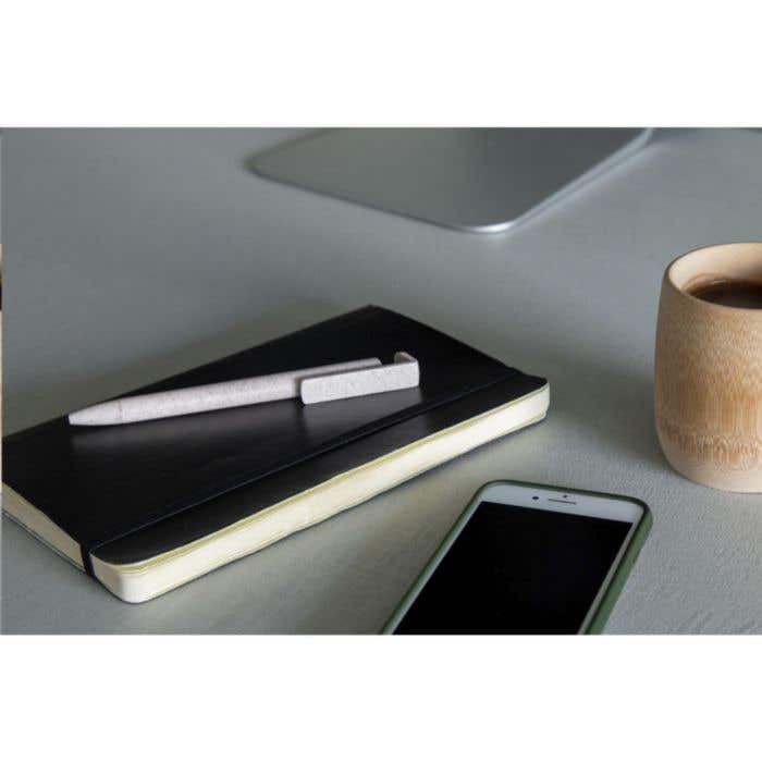 Stylo à bille | Paille de blé | Support téléphone
