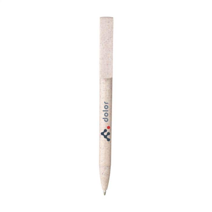 Stylo à bille | Paille de blé | Support téléphone