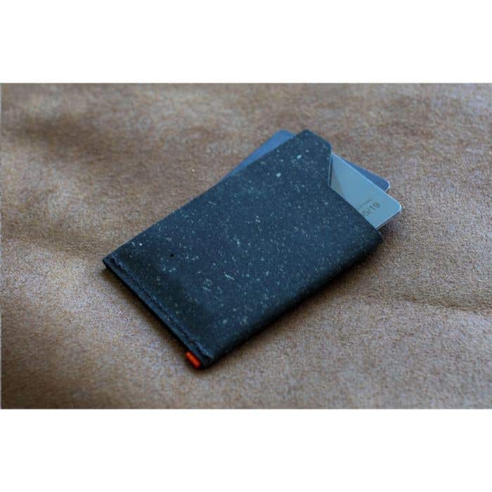 Porte-cartes | Cuir recyclé | Avec compartiment supplémentaire