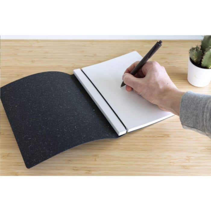 Notitieboek | Gerecycled leer | A5 | Gelinieerd
