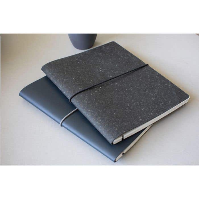 Notitieboek | Gerecycled leer | A5 | Gelinieerd