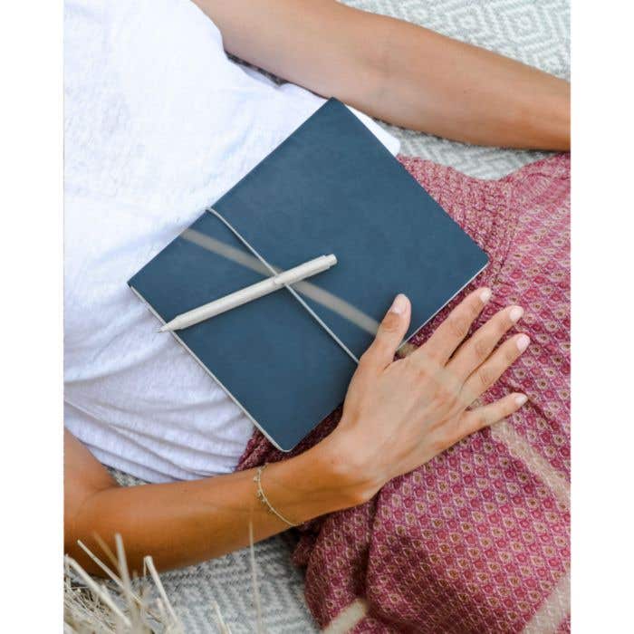 Notitieboek | Gerecycled leer | A5 | Gelinieerd
