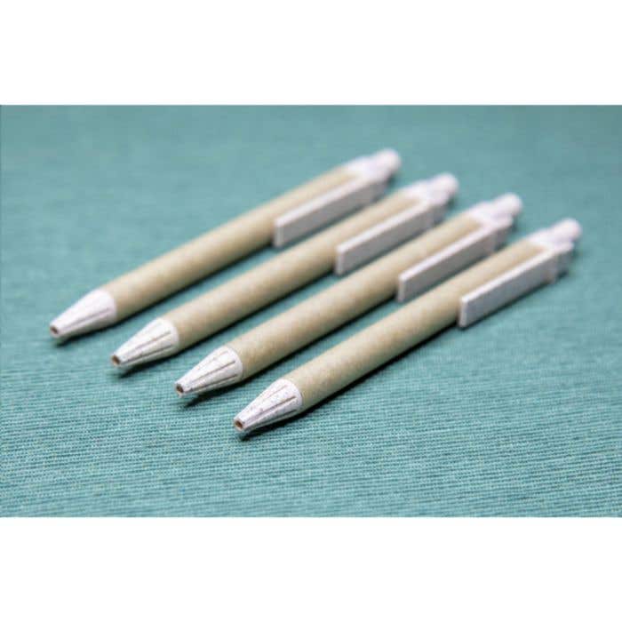 Stylo à bille | Papier recyclé et paille de blé