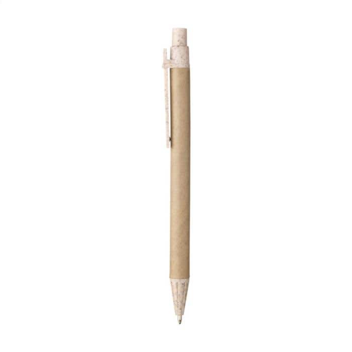 Stylo à bille | Papier recyclé et paille de blé
