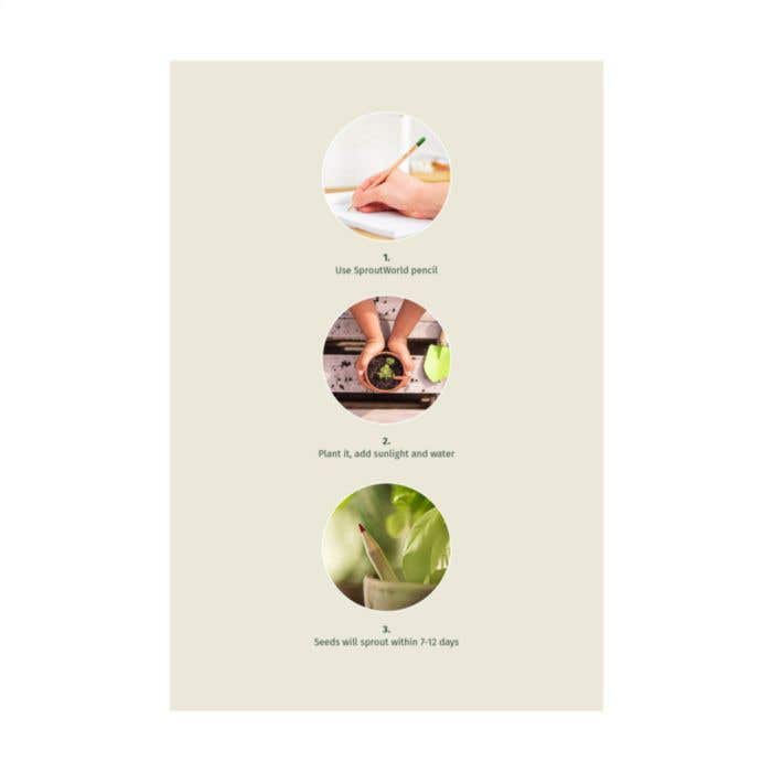 Crayon Sproutworld | Plantable | Avec graines