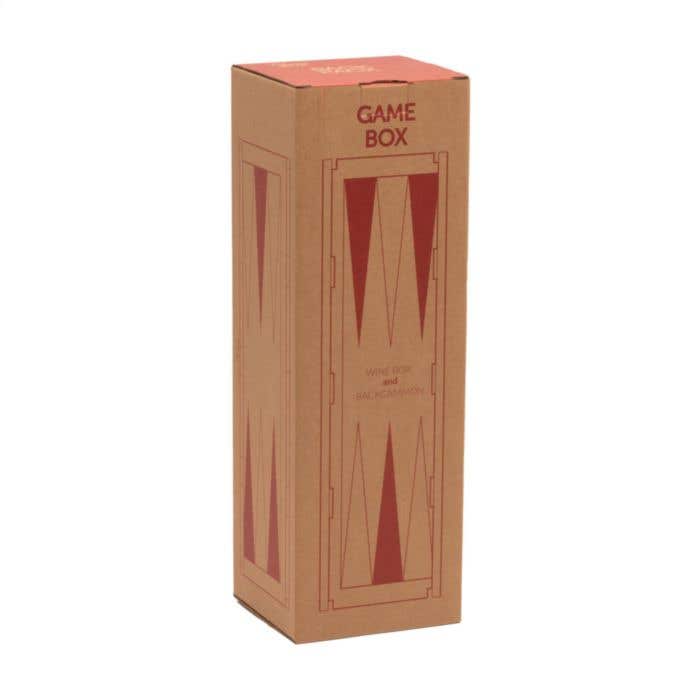 Coffret à vin Backgammon | Bois de pin FSC® | 2-en-1