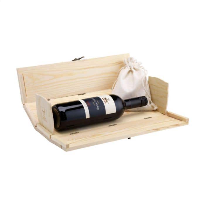 Caisse à vin Rackpack Gamebox Chess | Bois FSC® | Avec jeu d'échecs