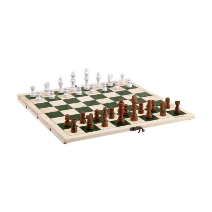 Caisse à vin Rackpack Gamebox Chess | Bois FSC® | Avec jeu d'échecs