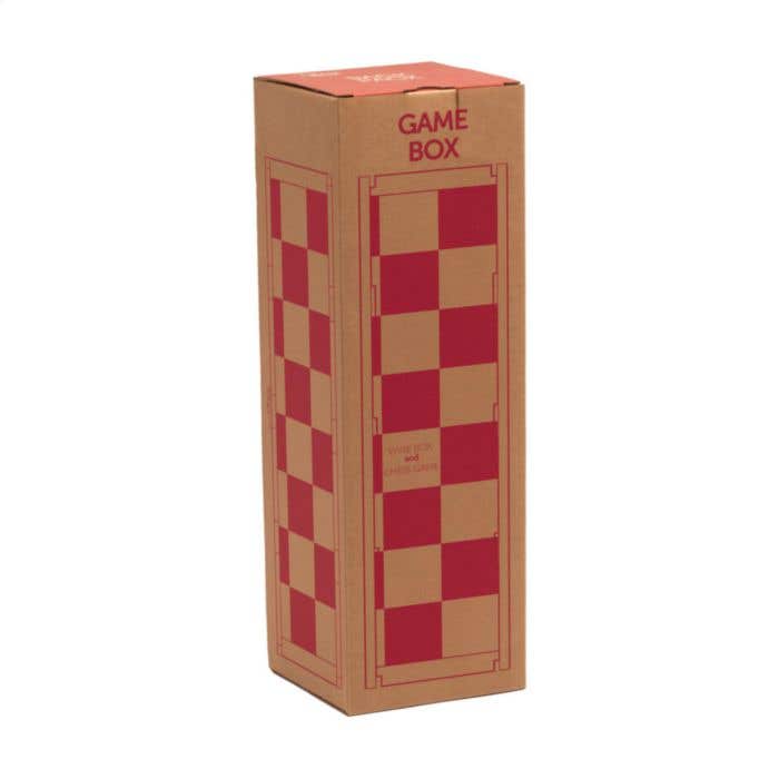 Caisse à vin Rackpack Gamebox Chess | Bois FSC® | Avec jeu d'échecs