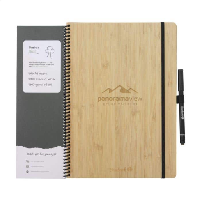 Carnet de notes Bambook | Effaçable | A4 | Bambou