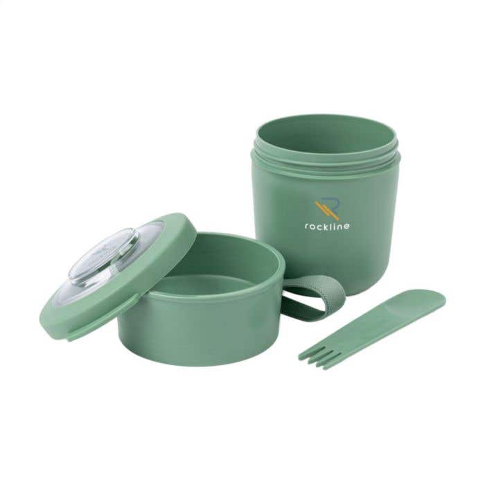 Amuse foodjar Tylla | 2 compartiments | 600 ml | Combinaison fourchette-cuillère