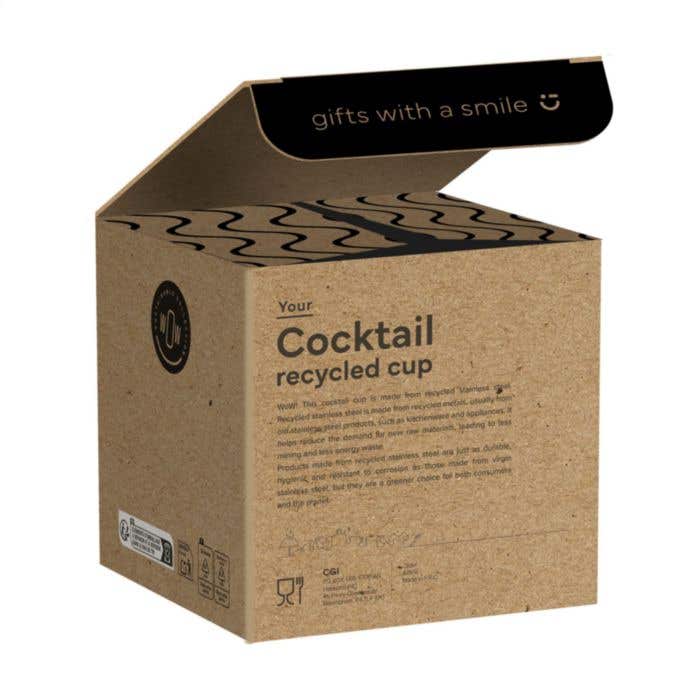 Gobelet à cocktail | Acier inoxydable recyclé | 400 ml | Couleur cuivre