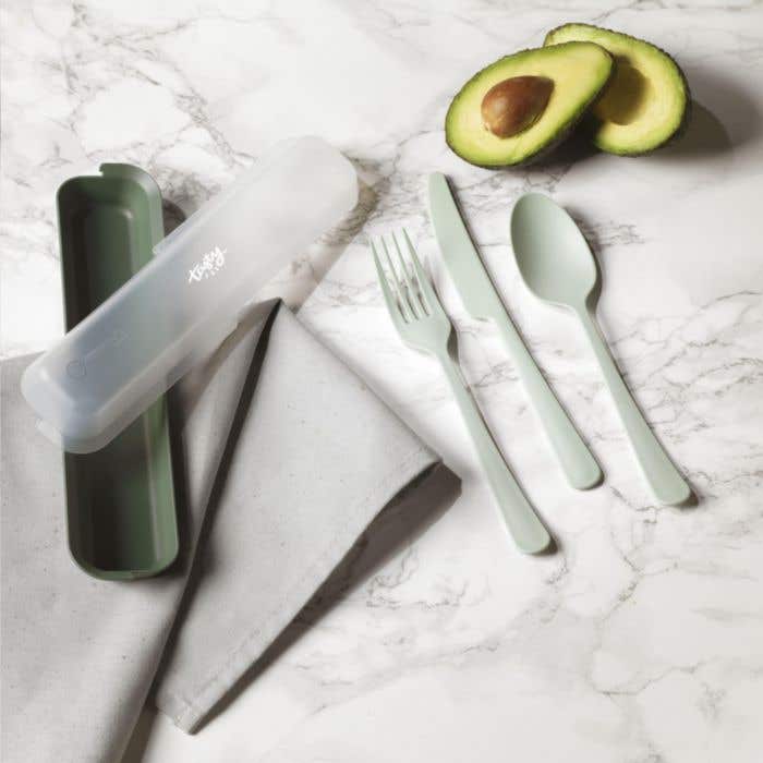 Ménagère Circulware | Réutilisable | 3 pièces | Avec étui de rangement