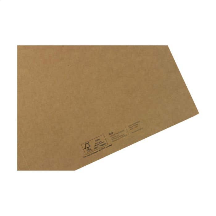 Porte-documents | Carton kraft | A4 | Avec bloc-notes