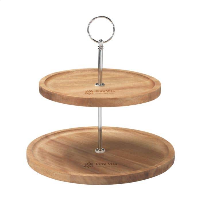 Wooosh Bellamo Duo Tray | Étagère | Bois d'Acacia FSC® | 2 niveaux