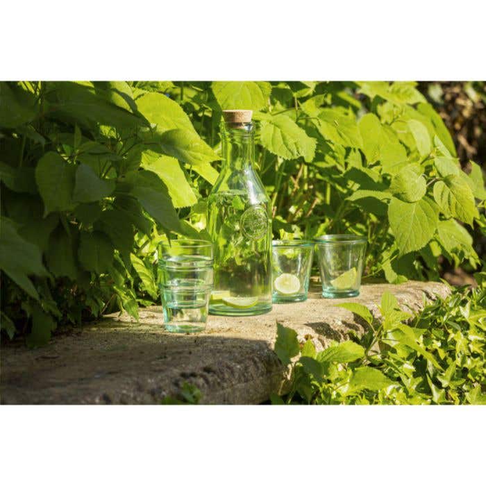 Bouteille d'eau | Verre recyclé | 1200 ml | Bouchon en liège