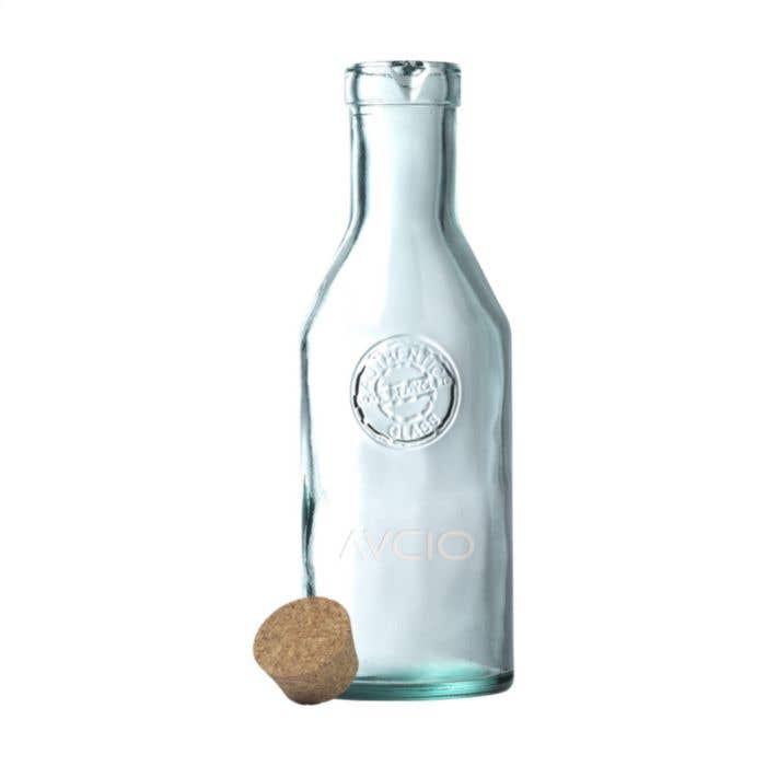 Bouteille d'eau | Verre recyclé | 1200 ml | Bouchon en liège