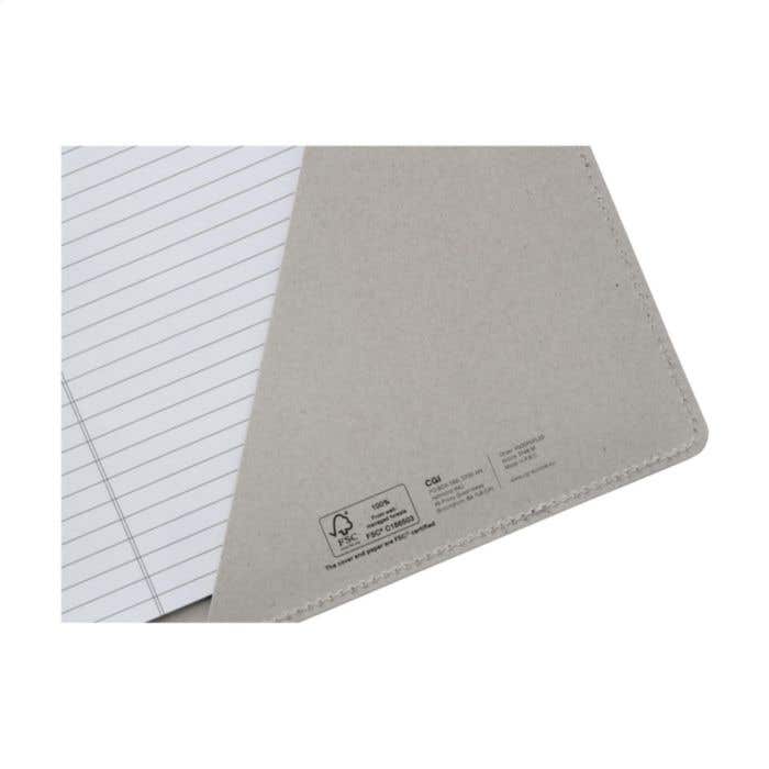 Porte-documents | Carton recyclé FSC® | A4 | Avec bloc-notes