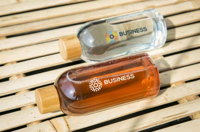 Bouteille Soreya | Recyclé | 500 ml | Bouchon en bambou