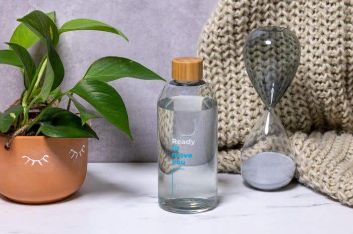 Bouteille Soreya | Recyclé | 500 ml | Bouchon en bambou