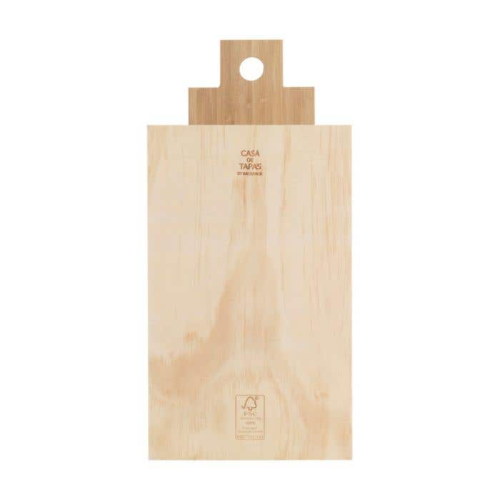 Coffret à vin Casa de Tapas Large | FSC® | Avec planche à tapas en bambou