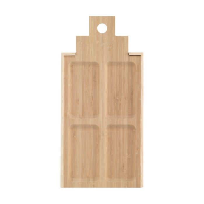 Coffret à vin Casa de Tapas Large | FSC® | Avec planche à tapas en bambou