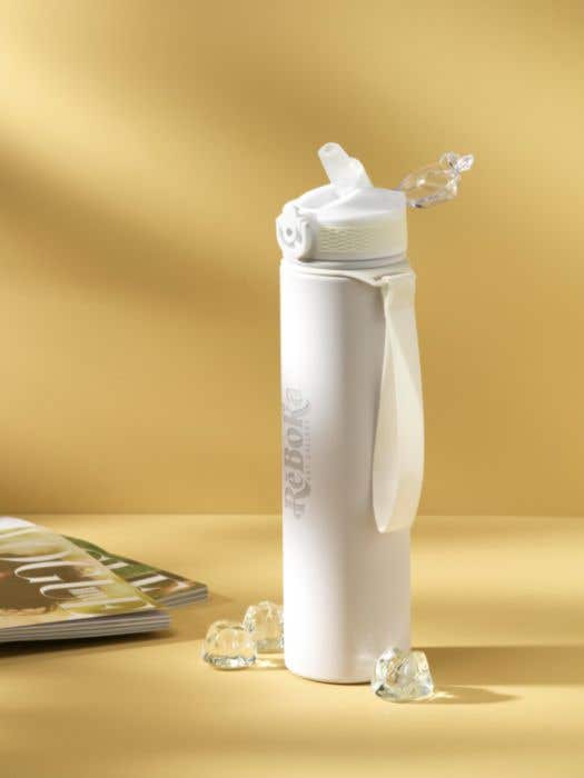 Gourde AquaSteel | Acier inoxydable recyclé | 750 ml | Bec verseur avec paille