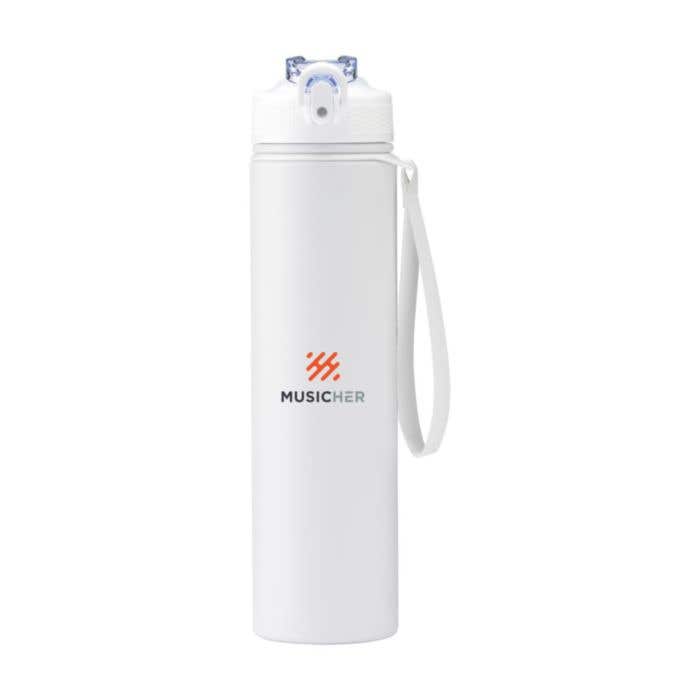 Gourde AquaSteel | Acier inoxydable recyclé | 750 ml | Bec verseur avec paille