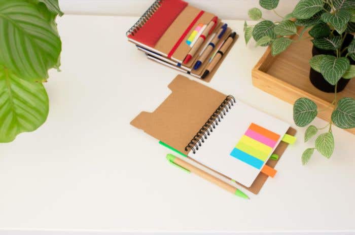Carnet de notes Multiline | A5 | Papier FSC® | 60 pages | Ligné | Notes adhésives