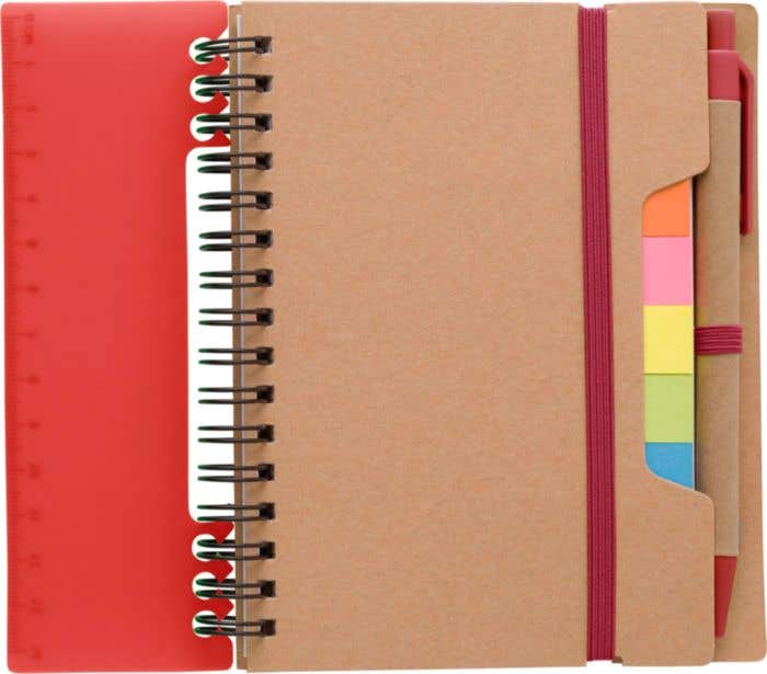 Carnet de notes Multiline | A5 | Papier FSC® | 60 pages | Ligné | Notes adhésives