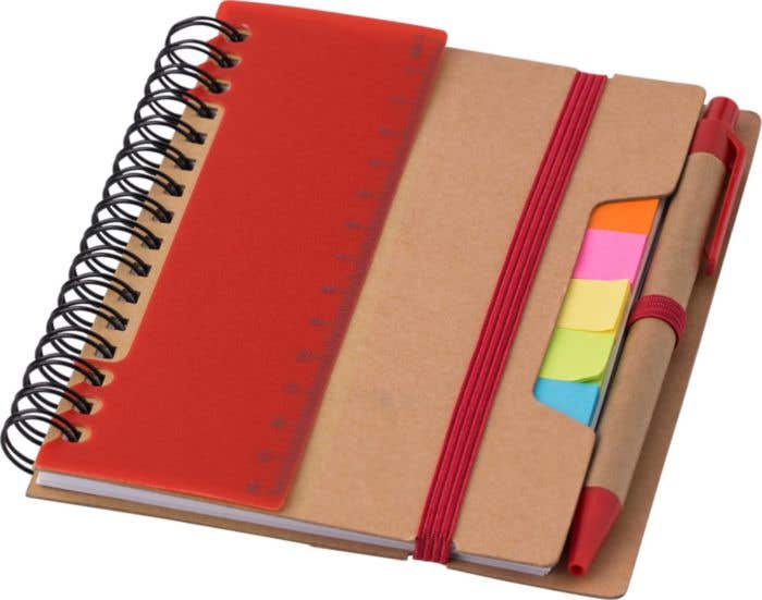 Carnet de notes Multiline | A5 | Papier FSC® | 60 pages | Ligné | Notes adhésives
