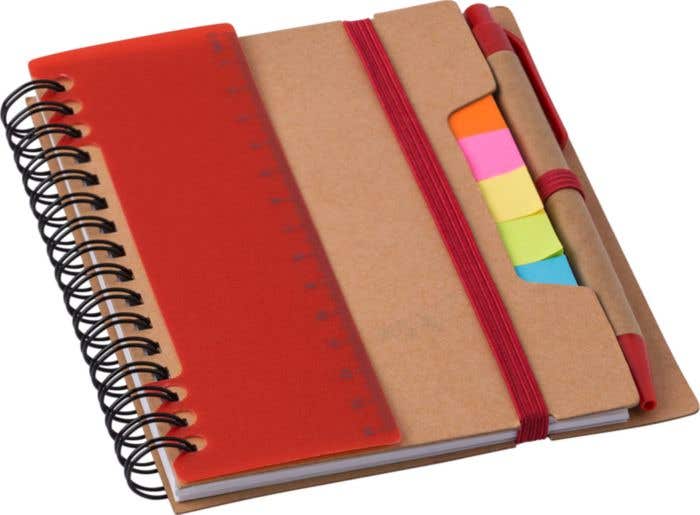 Carnet de notes Multiline | A5 | Papier FSC® | 60 pages | Ligné | Notes adhésives