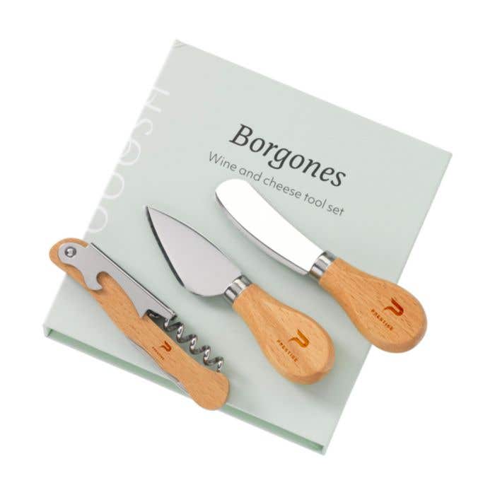 Wooosh Kaas- en wijnset Borgones | FSC® hout | 3-delig