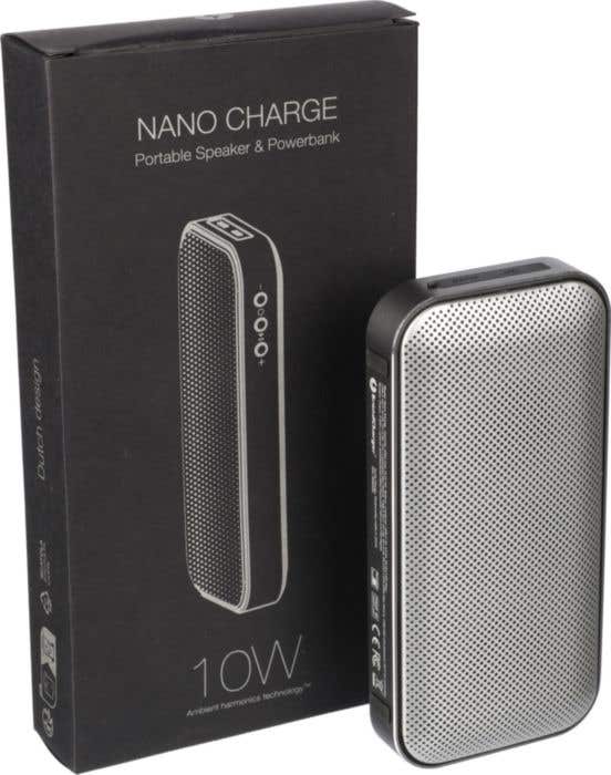 BrandCharger Enceinte sans fil et batterie externe Nano Charge 5.000 mAh