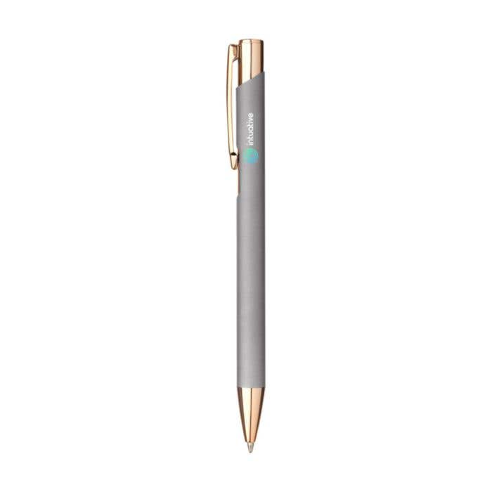 Balpen Ebony | Gerecycleerd Aluminium | Soft-touch