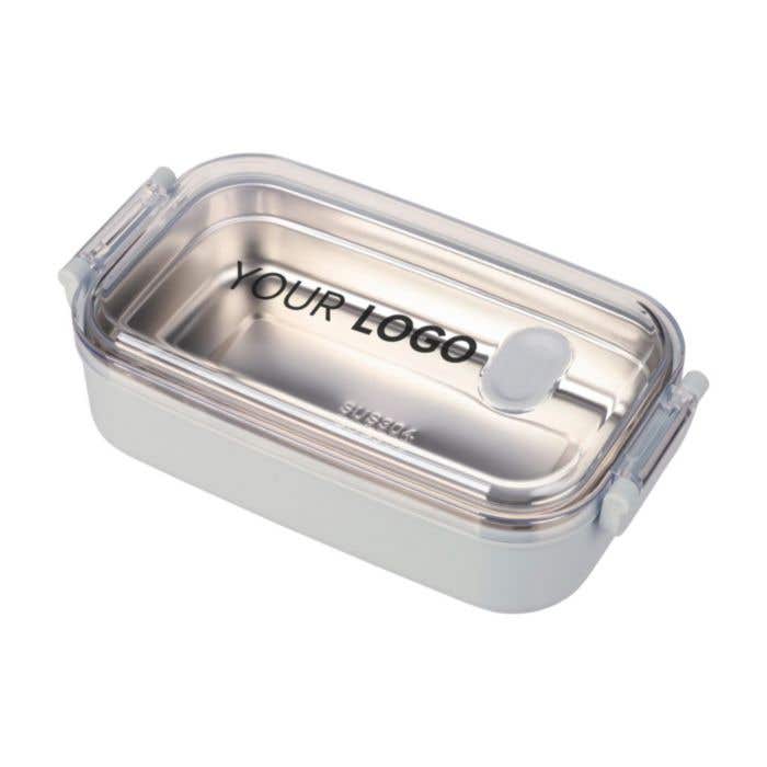 Boîte à lunch Alven | 750 ml | Acier inoxydable recyclé | Couvercle transparent