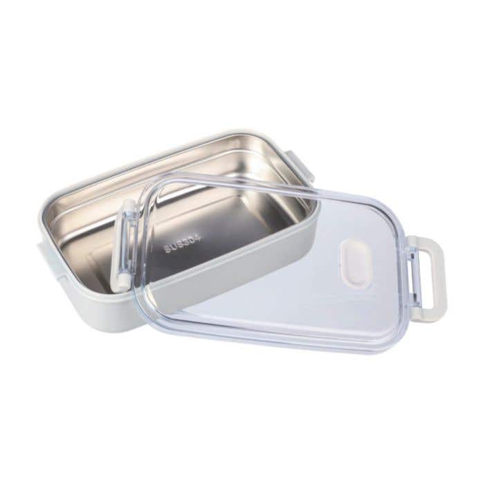 Boîte à lunch Alven | 750 ml | Acier inoxydable recyclé | Couvercle transparent