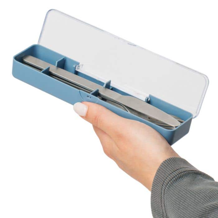 Set de couverts Brisio | Acier inoxydable | 3 pièces | Avec étui