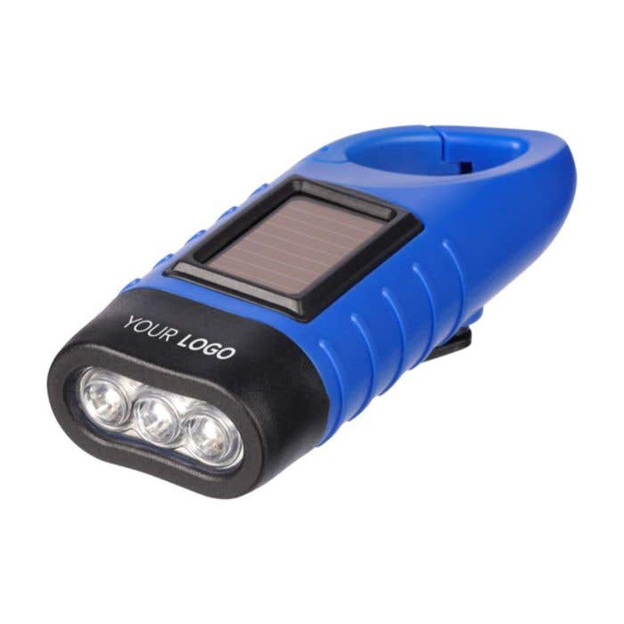 Lampe de poche Kano | Recyclée | Solaire | Mousqueton